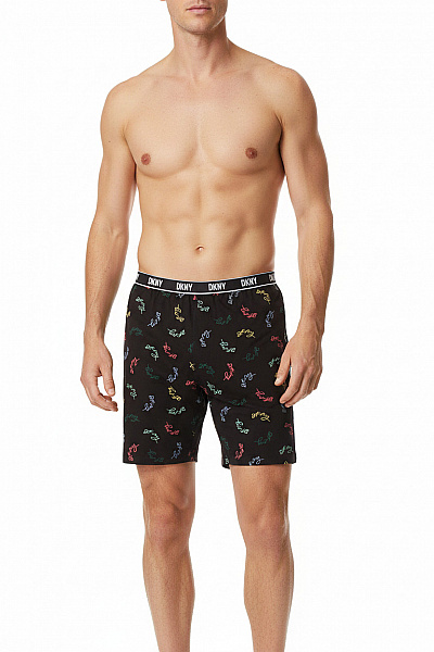 Donna Karan Pánské Boxerky černé Potisk Velikost L