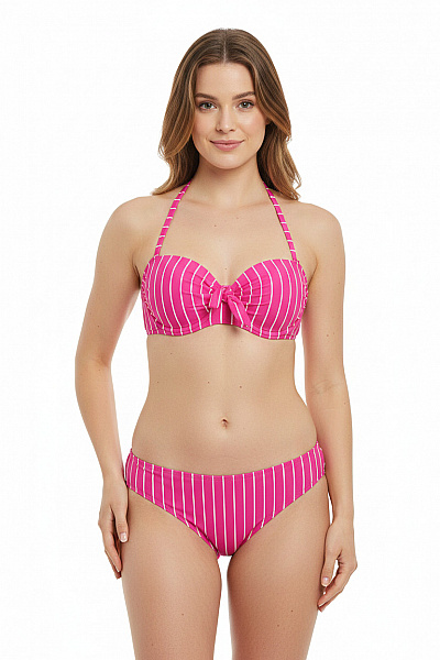 Vivance Dámské Dvoudílné Plavky Pruhované Na Zavazování S Volánky Velikost 40