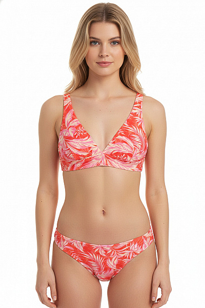 Rip Curl Dámské Plavky Trojúhelníkové Květinové Oranžové Vel. S