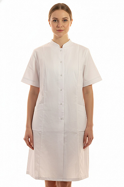 Dámský Bílý župan Polyesterový Velikost 48