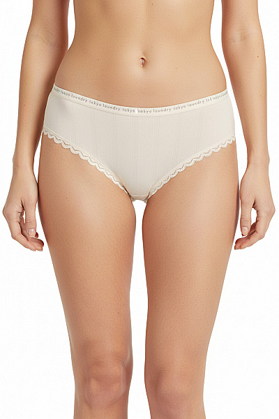 TOKYO LAUNDRY Dámské Kalhotky Krajkové Béžové