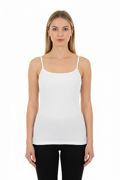 TRIUMPH Dámské Tílko Bílé Basic Bez Rukávů Velikost XS