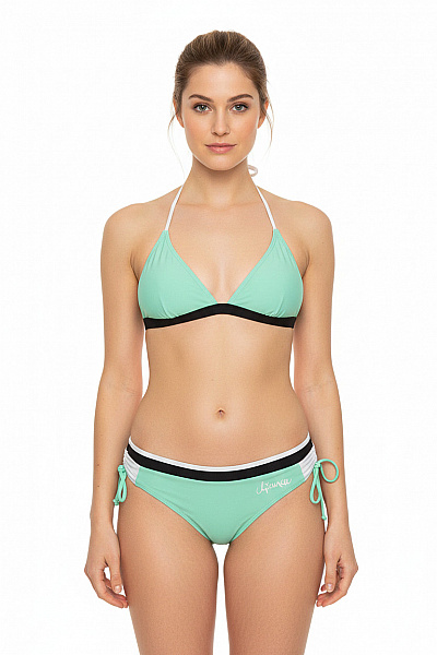 CHIEMSEE Dámské Dvoudílné Plavky Trojúhelníkové Na Zavazování Zelené
