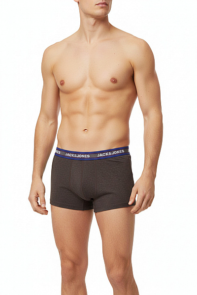 JACK & JONES Pánské Bavlněné Boxerky šedé Velikost EU L