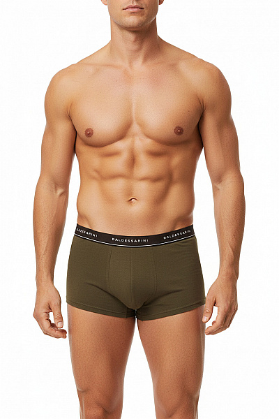 BALDESSARINI Boxerky Bavlněné Khaki Velikost L