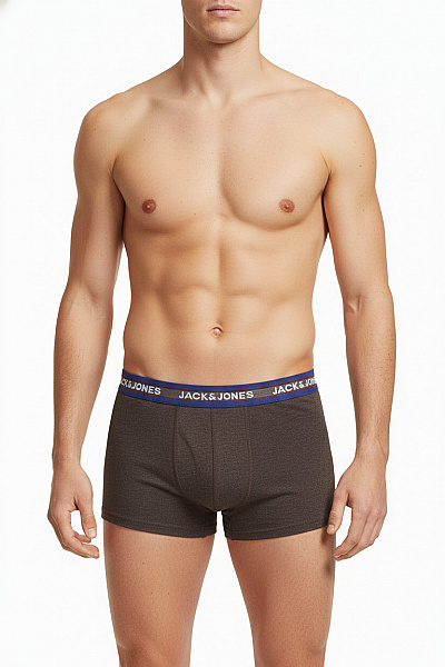JACK & JONES Pánské Boxerky šedé