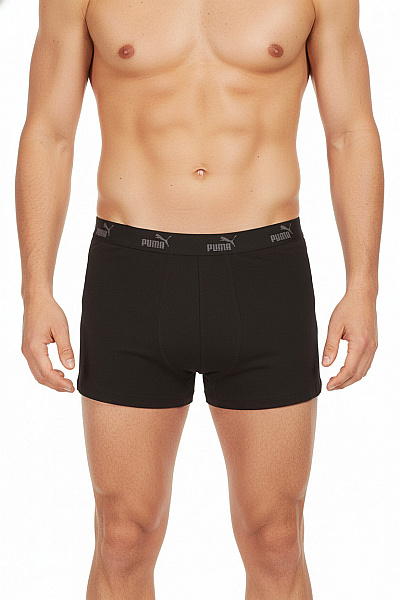 Puma Pánské Bavlněné Boxerky černé Velikost L