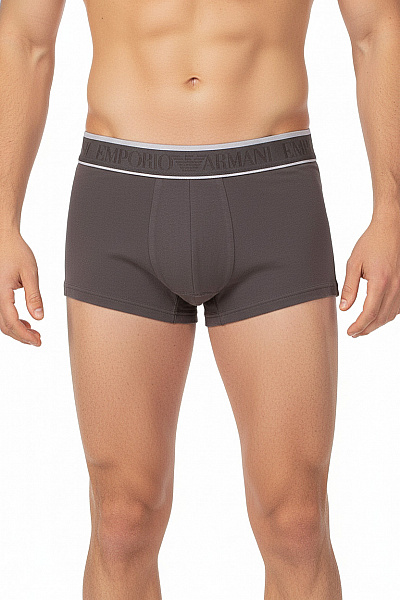 ARMANI Pánské Boxerky šedé Bavlněné Velikost XXS