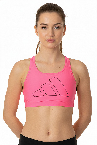 ADIDAS Růžová Sportovní Podprsenka S Logem Vel. 38