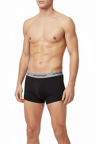 ARMANI Pánské Bavlněné Boxerky černé