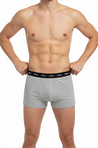 FILA Pánské Trenky šedé Bavlněné Velikost S