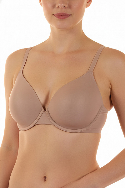 Donna Karan Dámská Hladká Push Up Podprsenka Béžová Vel. 85C