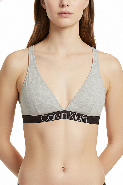 Calvin Klein Dámská šedá Trojúhelníková Podprsenka Calvin Klein Vel. EU S