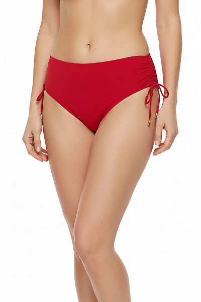 LISE CHARMEL Dámské Plavky červené Vysoký Pas Na Zavazování Vel. 42