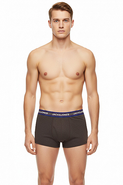 JACK & JONES Pánské Boxerky šedé