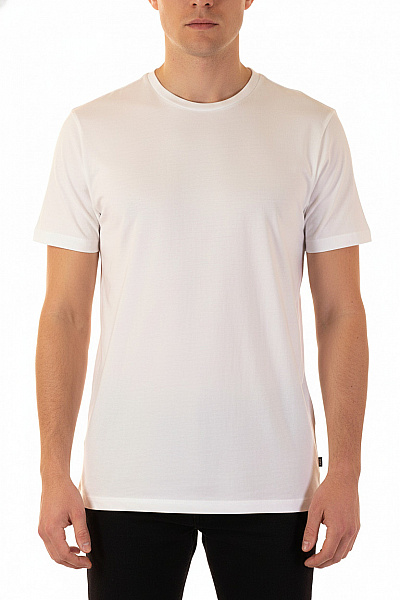 JACK & JONES Pánské Tričko S Krátkým Rukávem Bílé Basic Bavlněné Jednobarevné Velikost L