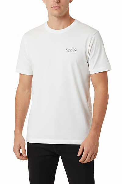 Abercrombie&Fitch Pánské Tričko S Krátkým Rukávem A Nápisem Velikost L