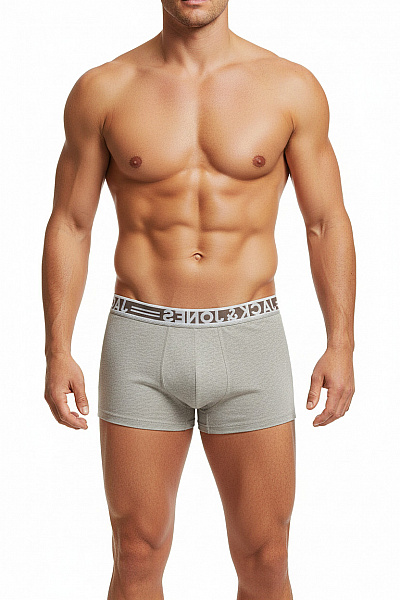 JACK & JONES Pánské Bavlněné Boxerky šedé Velikost XL