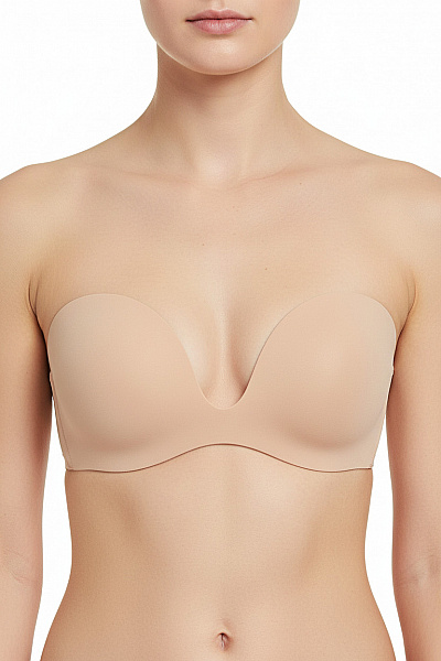 Magic Body Fashion Podprsenka Samolepicí Hladká S Hlubokým Výstřihem Béžová Velikost A