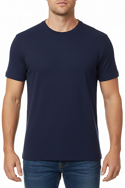 URBAN CLASSICS Pánské Tričko Modré S Krátkým Rukávem Basic Bavlna Velikost M