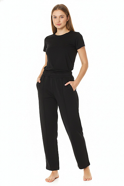 Bershka Dámské Tepláky černé Volnočasové S Kapsami Velikost S