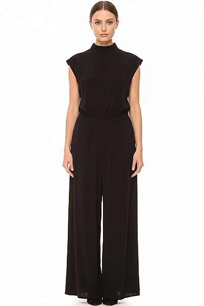 GUIDO MARIA KRETSCHMER Dámský černý Overal S Krátkým Rukávem Vel. 42