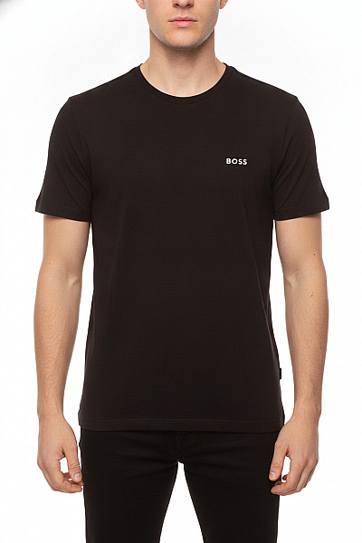 Hugo Boss Pánské Tričko S Krátkým Rukávem Basic černé S Nápisem Vel. M