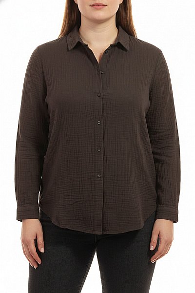 ONLY Dámská Bavlněná Košile S Dlouhým Rukávem Volná Vel. XL