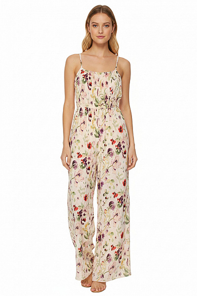 Dámský Květinový Overal Bez Rukávů Vel. US L