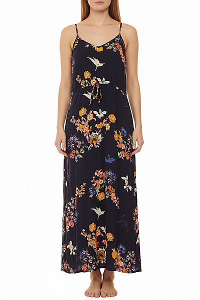 Dámské Dlouhé šaty Na Ramínka Květované Volnočasové Letní Vel. 40