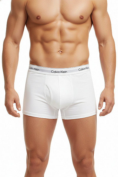 Calvin Klein Pánské Bavlněné Boxerky Bílé Vel. L