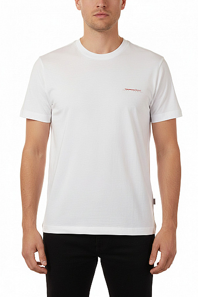 JACK & JONES Pánské Tričko S Krátkým Rukávem Bílé S Výšivkou Basic Vel. L