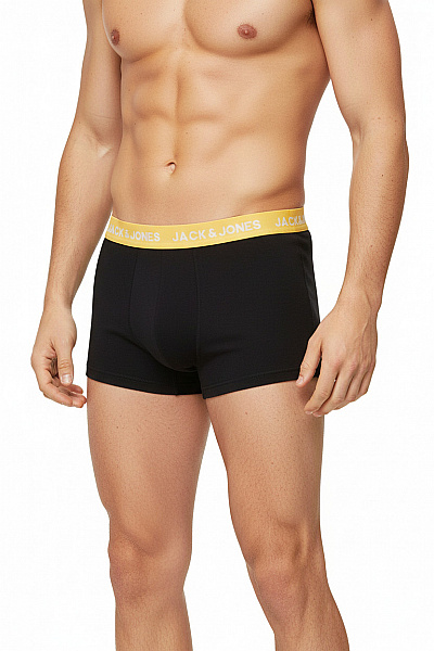 JACK & JONES Pánské Boxerky černé Elastické Velikost M