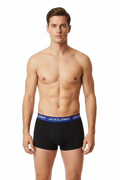 JACK & JONES Pánské Boxerky černé Velikost M