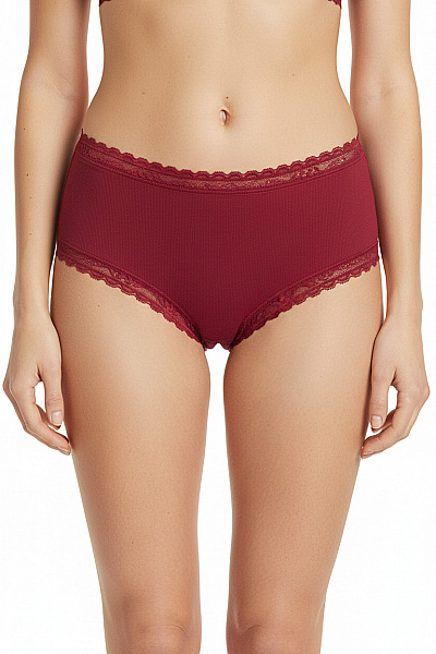 S.OLIVER Dámské Kalhotky Krajkové Bordó Velikost 40/42