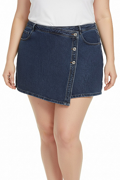 ONLY Dámské Džínové Kraťasy Mini S Kapsami Modré Vel. Xxl