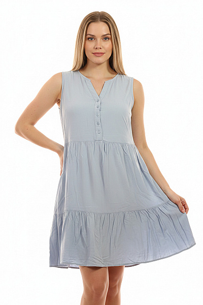 Lascana Dámské šaty Bez Rukávů Letní Volnočasové Pastelové Velikost 40