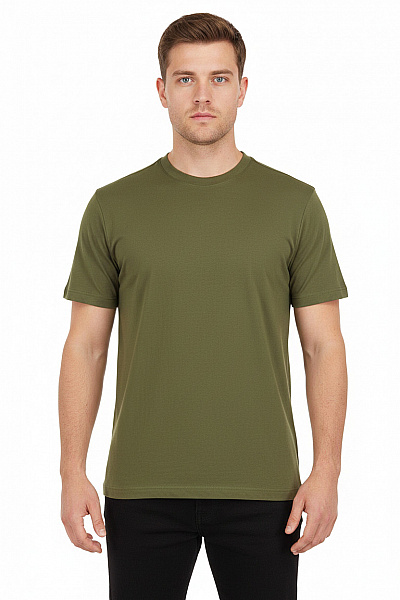 URBAN CLASSICS Pánské Tričko Zelené Krátký Rukáv Basic Bavlna Vel. EU XL