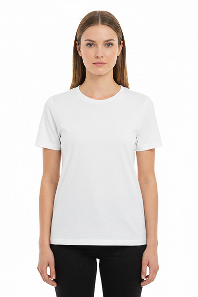 VILA Dámské Tričko S Krátkým Rukávem Basic Bílé Bavlněné Velikost EU S