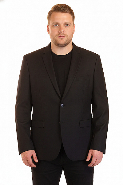 JACK & JONES Pánské Sako Elegantní černé Jednořadé Business Velikost EU 54