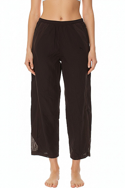 Puma Dámské Hnědé Sportovní Volnočasové Nylonové Kalhoty Vel. M