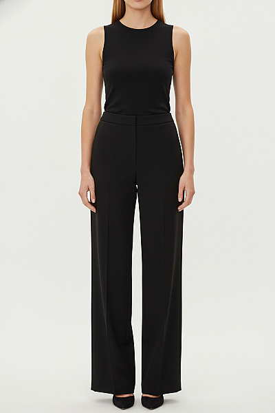 DRYKORN Dámské černé široké Volnočasové Kalhoty Polyesterové Vel. EU 29-34