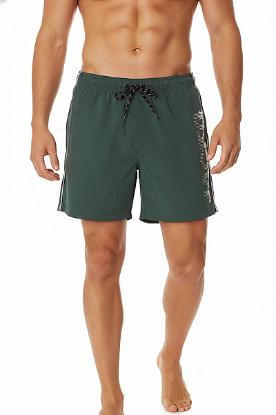 JACK & JONES Pánské Zelené Kraťasy Sportovní Volnočasové Plážové S Potiskem Vel. EU L