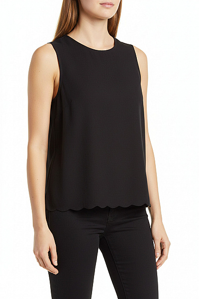 Gap Dámská Halenka Bez Rukávů černá Lněná Letní Velikost S