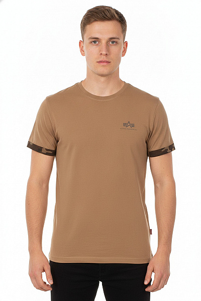 Alpha Industries Pánské Tričko S Krátkým Rukávem A Maskáčovým Vzorem Vel. S