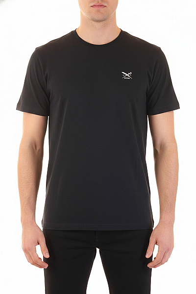 IRIEDAILY Pánské Tričko S Krátkým Rukávem černé Bavlněné S Výšivkou Basic Velikost M