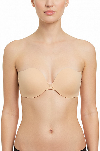 Samolepicí Podprsenka Hladká Béžová Neviditelná Velikost B