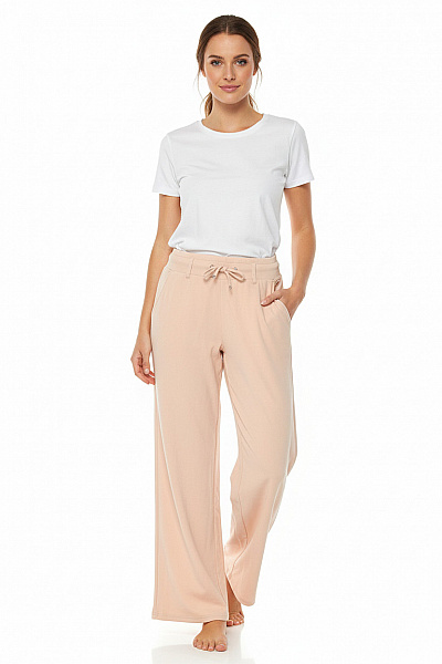 Lascana Dámské Volnočasové široké Kalhoty S Kapsami Růžové Vel. 36/38