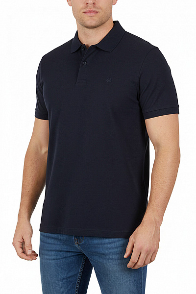 JACK & JONES Pánské Tričko S Krátkým Rukávem A Límečkem černé Vel. XXL