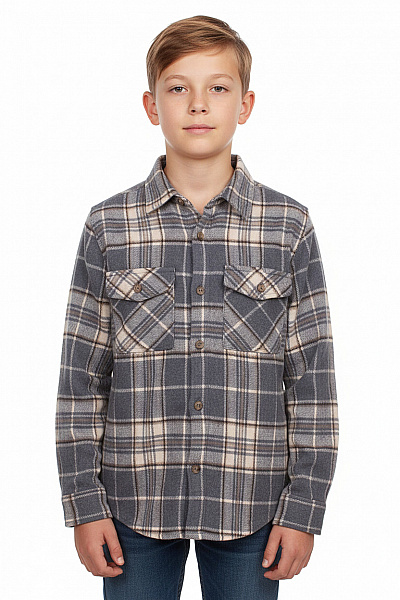Mox Dětská Kostkovaná Košile šedá Velikost 134/140